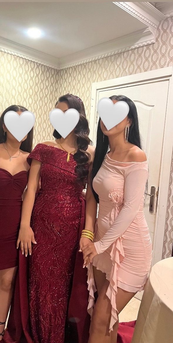 Pudra Pembe  Fırfırlı Mini Elbise - Görsel 2