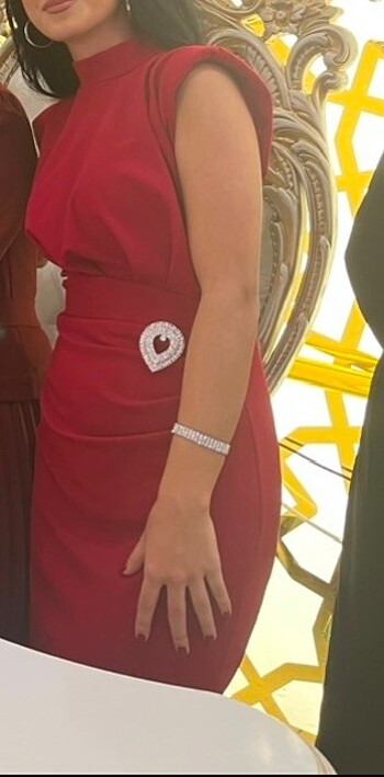 Trendyol & Milla Kırmızı uzun elbise