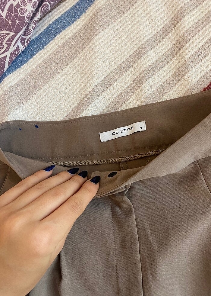 bol paça kumaş pantolon - Görsel 2