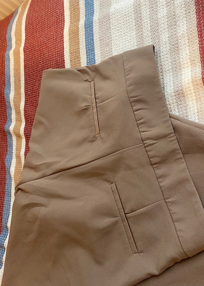 bol paça kumaş pantolon - Görsel 4