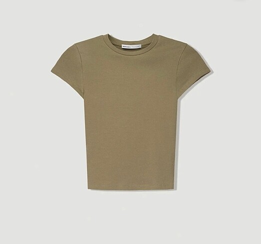 bershka haki tshirt