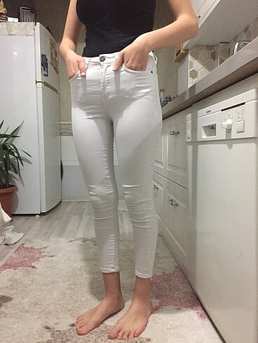Kadın Beyaz Pantolon