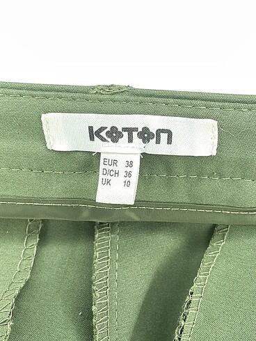 38 Beden haki Renk Koton Kumaş Pantolon %70 İndirimli.