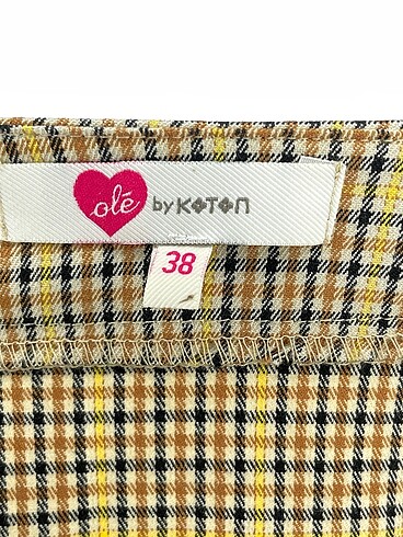 38 Beden çeşitli Renk Koton Mini Etek %70 İndirimli.