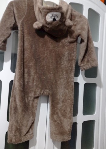 Kahverengi Peluş Bebek Tulumu