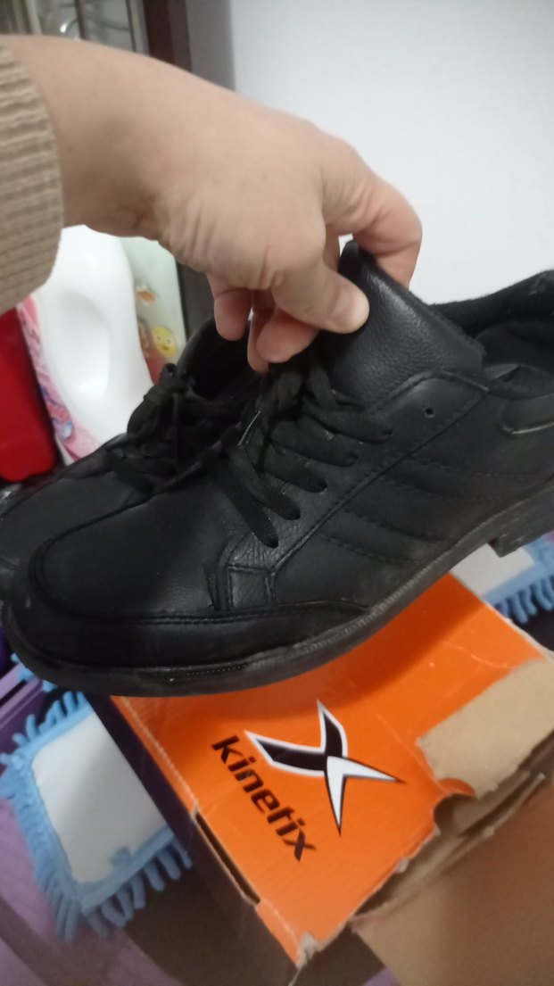 Siyah Erkek Spor Ayakkabı Bağcığı - Görsel 3