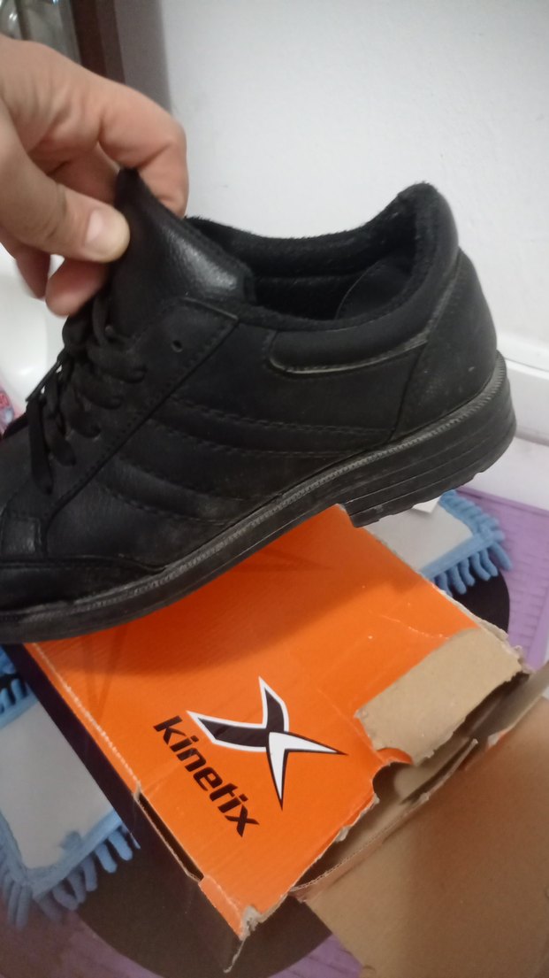 Siyah Erkek Spor Ayakkabı Bağcığı - Görsel 4