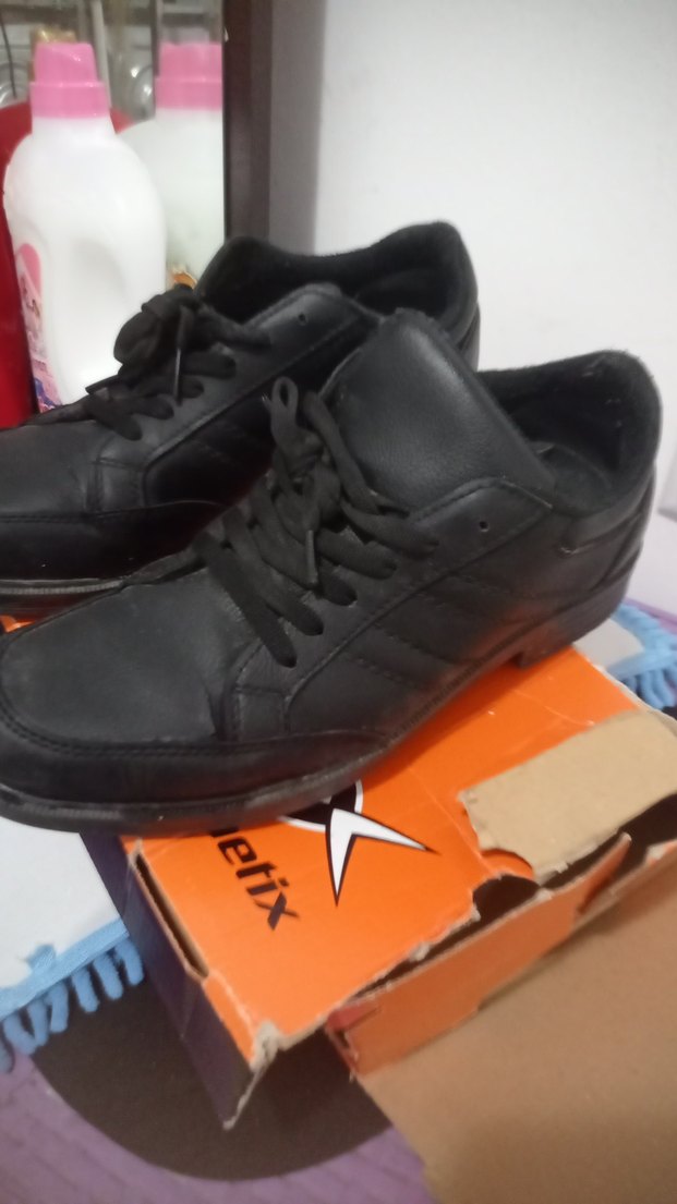 Siyah Erkek Spor Ayakkabı Bağcığı - Görsel 2