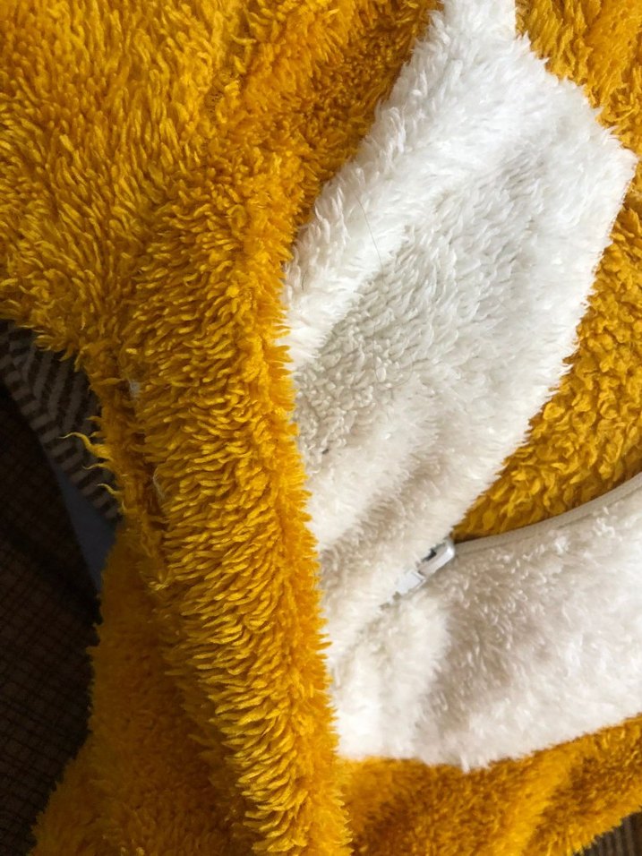 Sarı Leopar Desenli Peluş Bebek Tulumu - Görsel 3