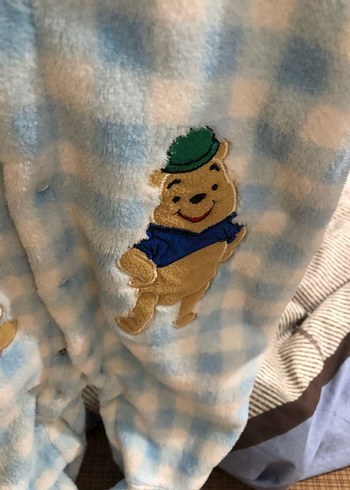 Mavi Bebek Peluş Tulum Kapüşonlu - Görsel 10