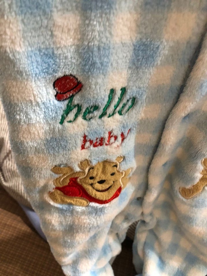 Mavi Bebek Peluş Tulum Kapüşonlu - Görsel 4