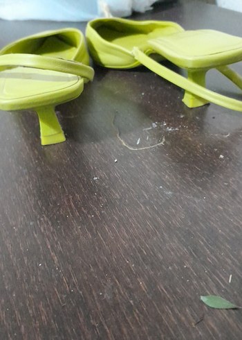 Yeşil Topuklu Kadın Stiletto - Görsel 8