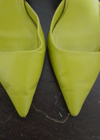 Yeşil Topuklu Kadın Stiletto - Görsel 5