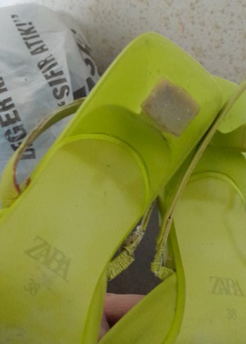 Yeşil Topuklu Kadın Stiletto - Görsel 6