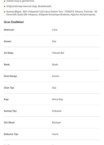 34 Beden Bikini Takımı