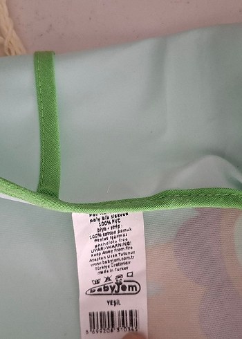 Yeşil Aslan Baskılı Bebek Önlüğü - Görsel 6