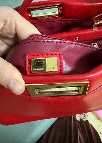 Fendi Kırmızı çanta - Görsel 4