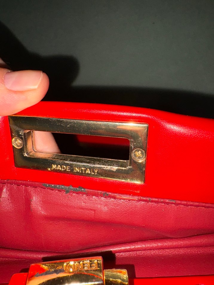 Fendi Kırmızı çanta - Görsel 3