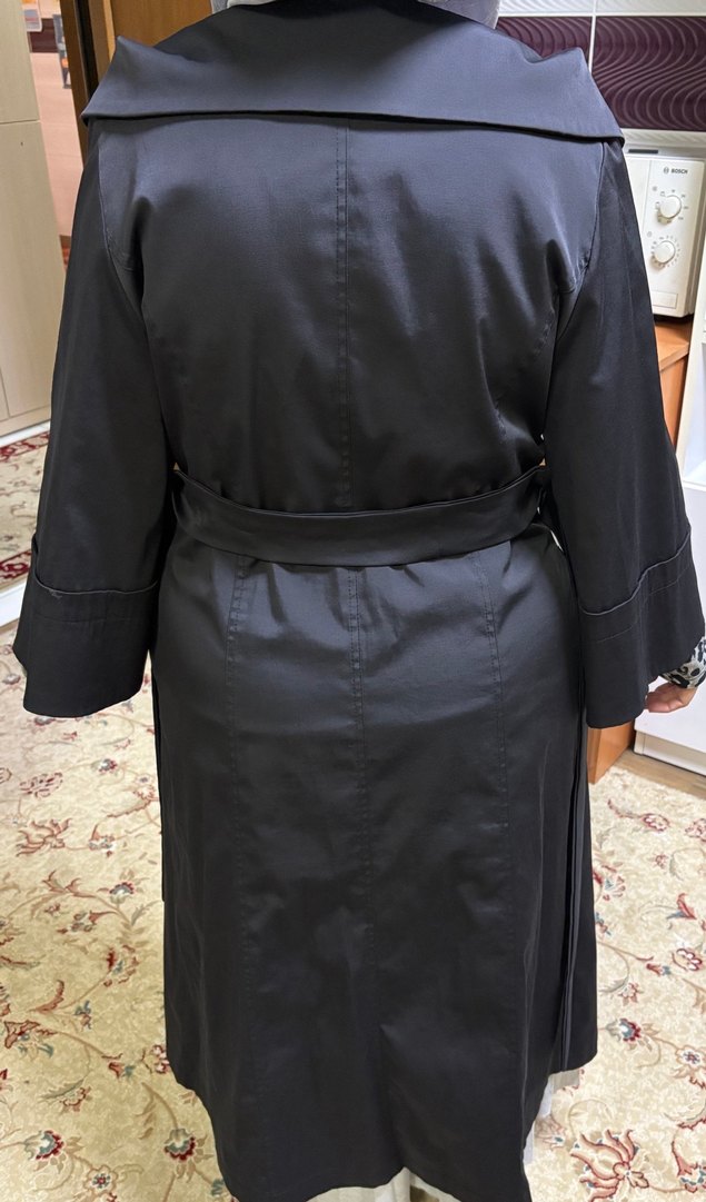 Uzun Siyah pardesü - Görsel 5