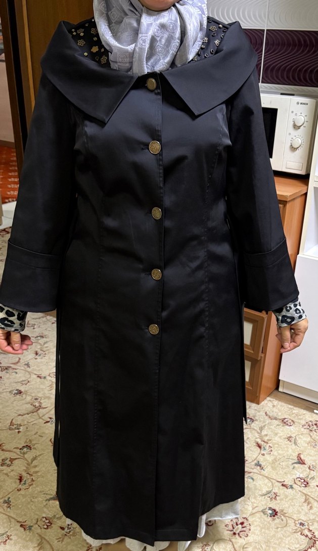 Uzun Siyah pardesü - Görsel 4