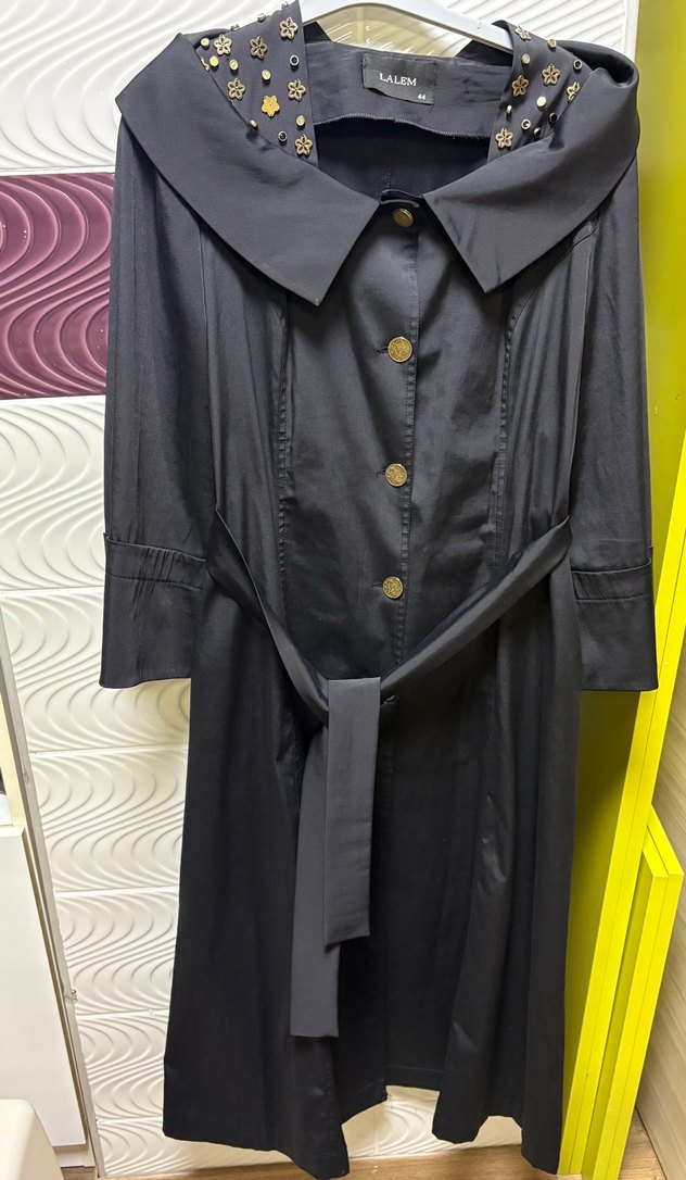 Uzun Siyah pardesü - Görsel 3