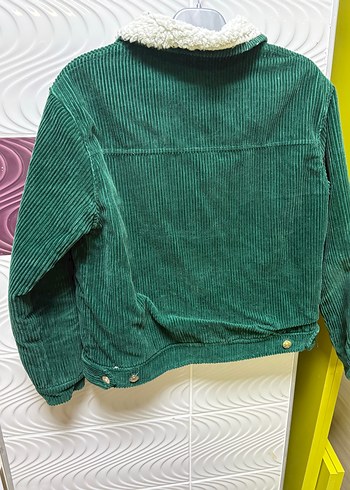 Düğmeli Yeşil Kadın Ceket - Görsel 3