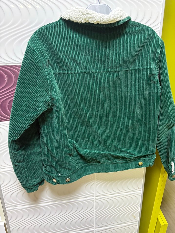 Düğmeli Yeşil Kadın Ceket - Görsel 3