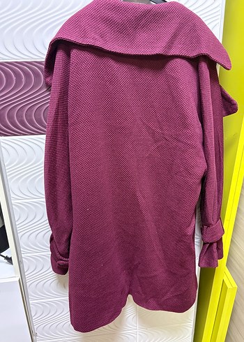 JUSTE Bordo Kadın örme Kaban - Görsel 4