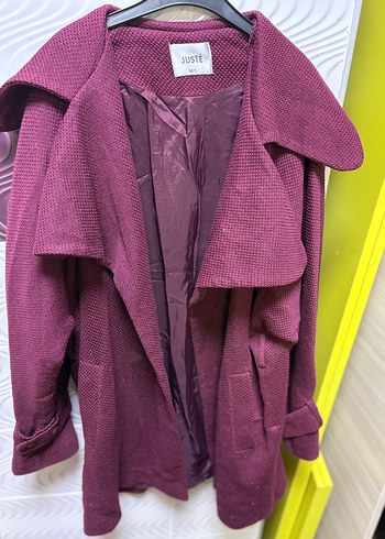 JUSTE Bordo Kadın örme Kaban