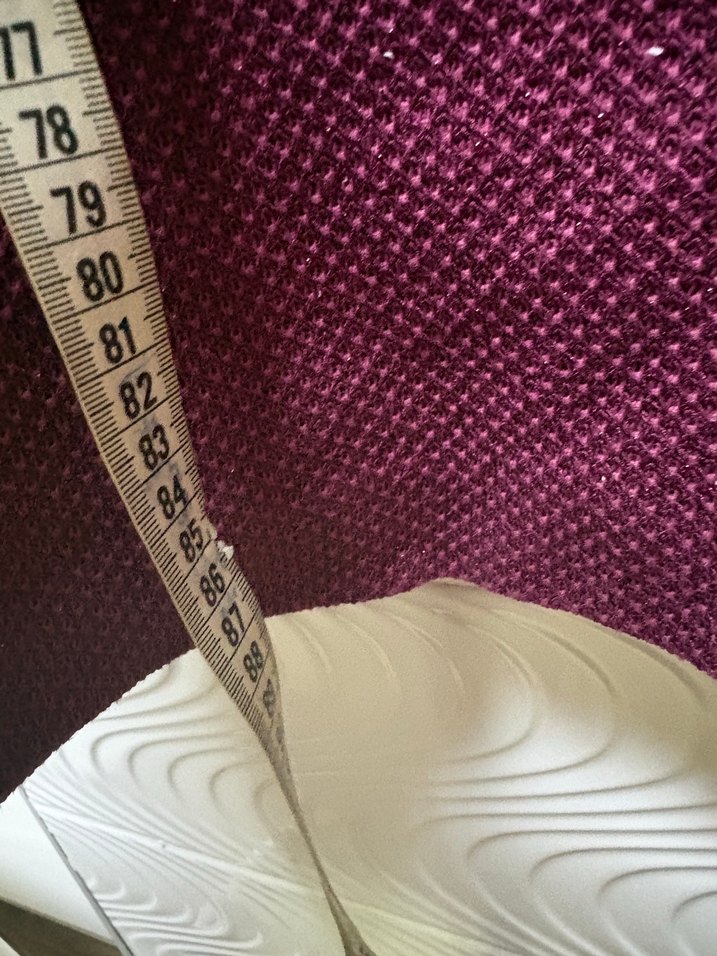 JUSTE Bordo Kadın örme Kaban - Görsel 5