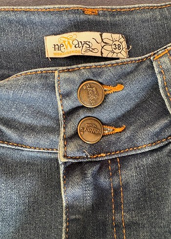 Neways Mavi Uzun Denim Etek - Görsel 8