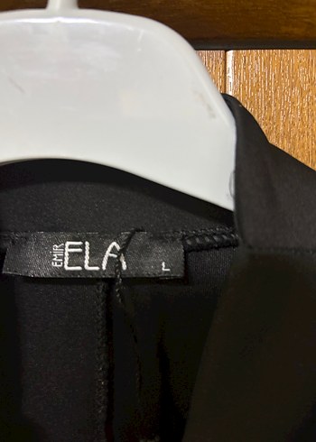 Uzun Siyah scuba Kadın Elbise - Görsel 4