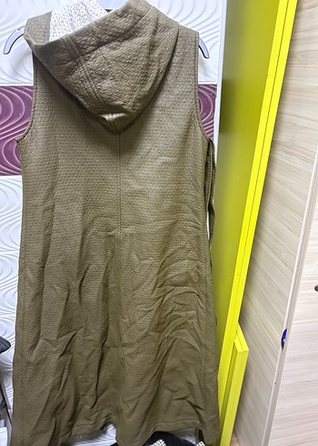 Kent marka haki deri yelek - Görsel 4