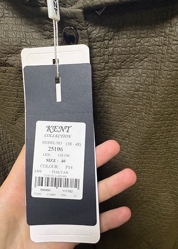 Kent marka haki deri yelek - Görsel 2