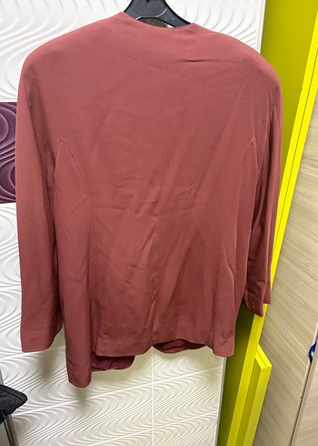 Düğmeli Vintage Bordo Ceket - Görsel 2