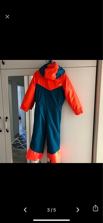 4 Yaş Beden lacivert Renk Wedze Decathlon kar tulumu