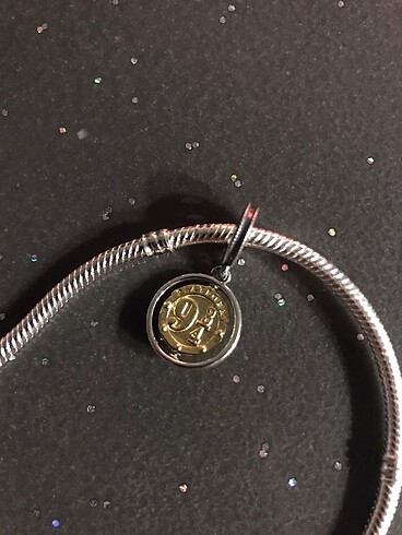 Harry Potter Dokuz Üç Çeyrek Gümüş Pandora model Charm