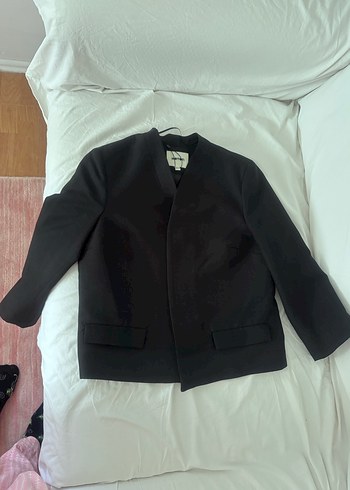 Koton Düğmeli Siyah Kadın Blazer Ceket