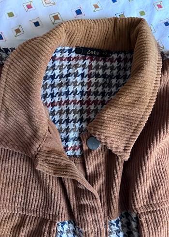 Bohem Tarz Uzun Kollu Düğmeli Kahverengi Gömlek - Görsel 3