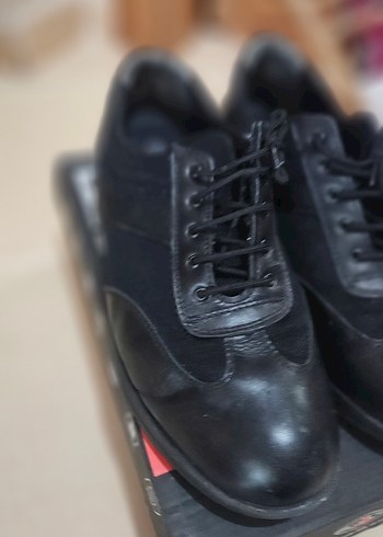 Erkek Siyah Goth Spor Ayakkabı Bağcıkları - Görsel 2