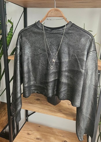 2K Gri Kadın Mini Sweatshirt