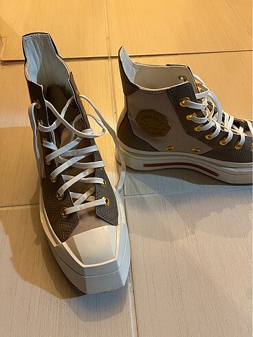 37 Beden camel Renk Converse Chuck 70 Deluxe Squared Unisex