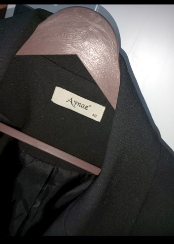 Düğmeli Siyah Kadın Blazer Ceket - Görsel 3