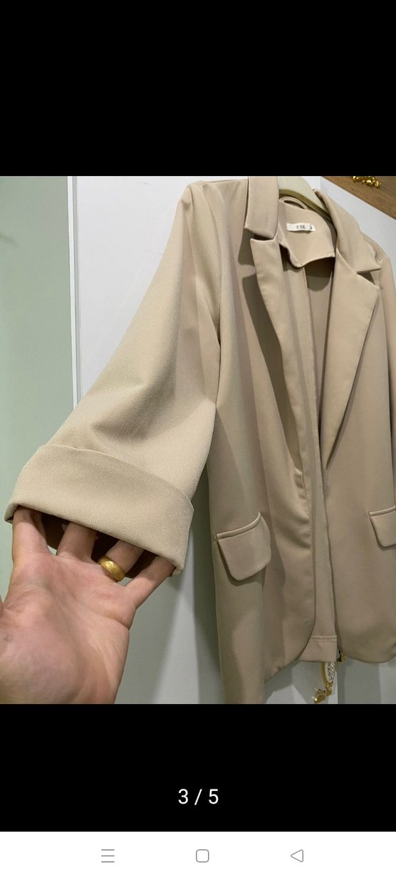 Bej Kadın Blazer Ceket - Görsel 3