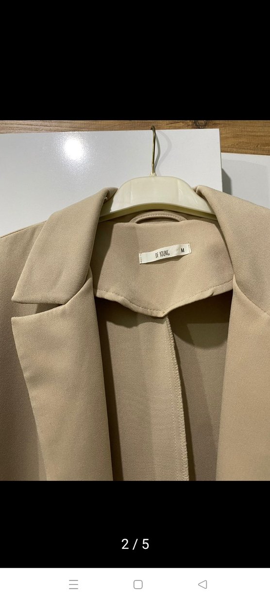 Bej Kadın Blazer Ceket - Görsel 2