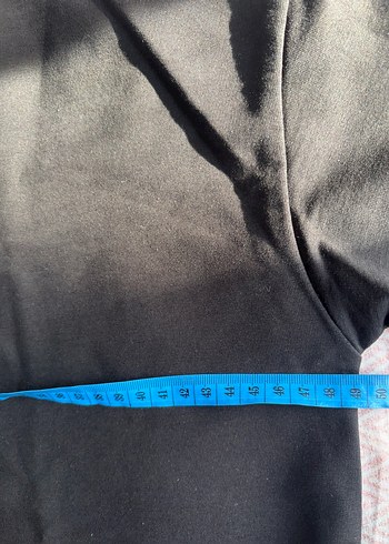 Siyah Rahat Kesim Kadın Sweatshirt - Görsel 2