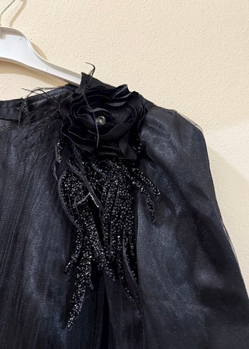 Siyah Gotik Uzun Kadın Elbise - Görsel 4