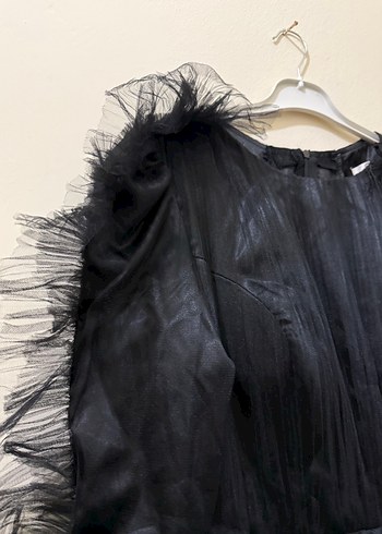 Siyah Gotik Uzun Kadın Elbise - Görsel 5