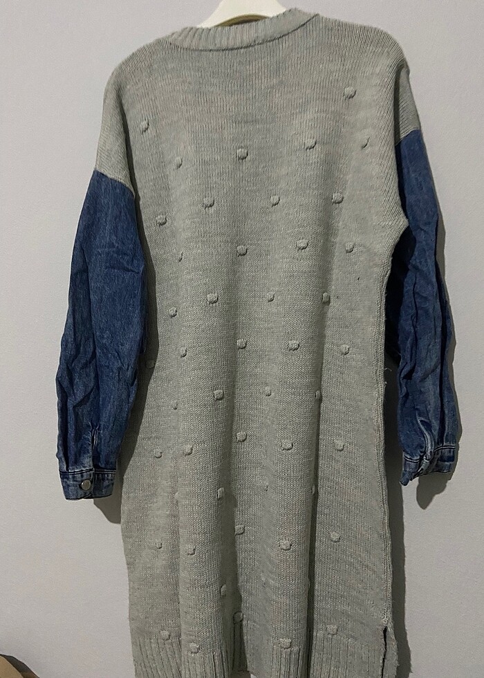 Kot detaylı sweat - Görsel 4