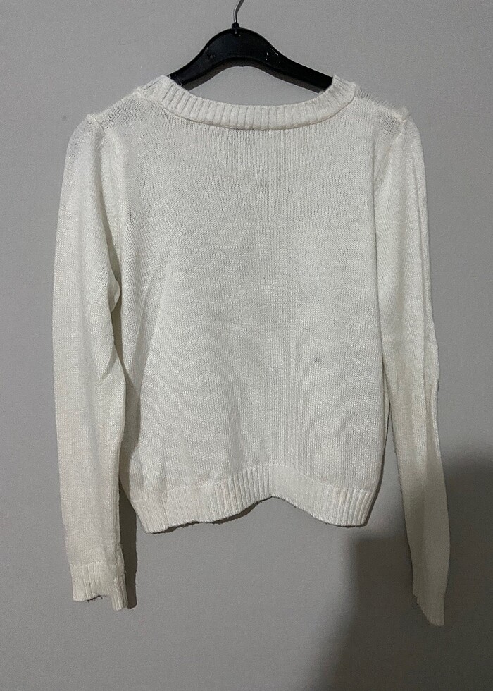 Beyaz kazak - Görsel 3